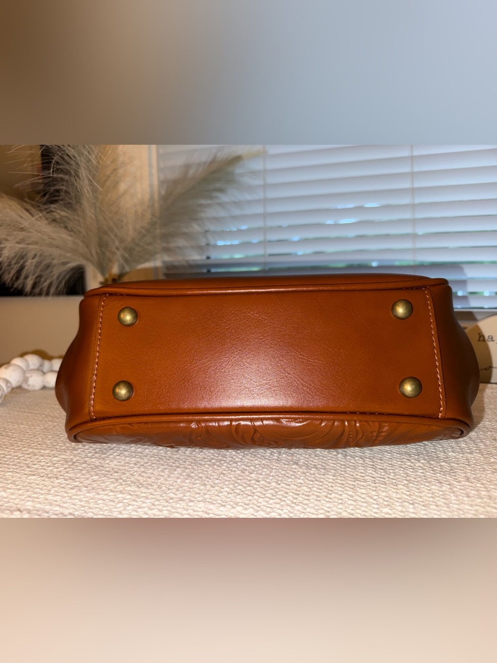 Patricia Nash Gracchi Leather Frame Satchel - Picture 4 of 9